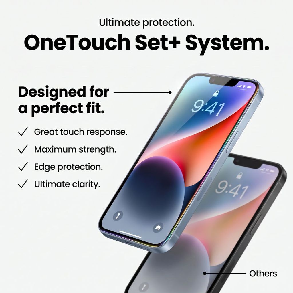 Tech-Protect OneTouch Set+ Skärmskydd 2-pack till iPhone 18 Pro Max/17 Pro Max