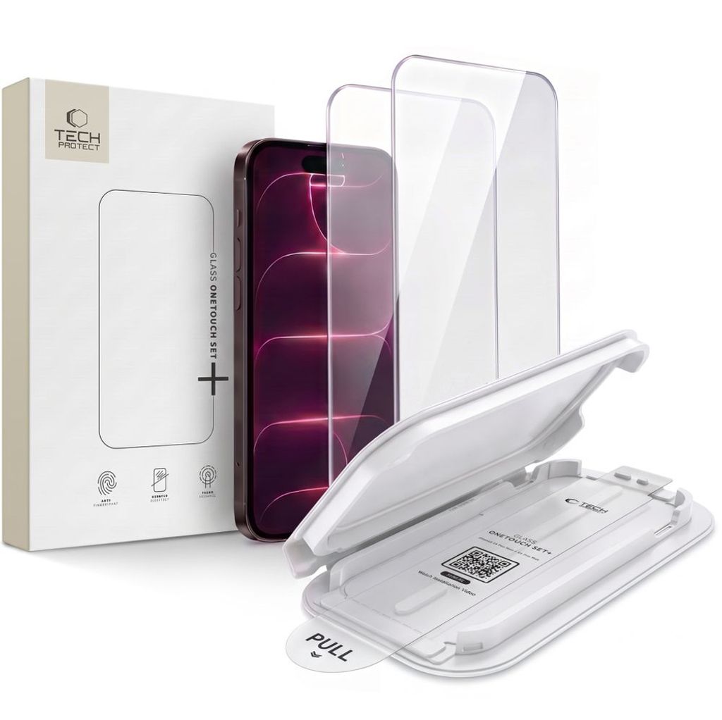 Tech-Protect OneTouch Set+ Skärmskydd 2-pack till iPhone 18 Pro Max/17 Pro Max