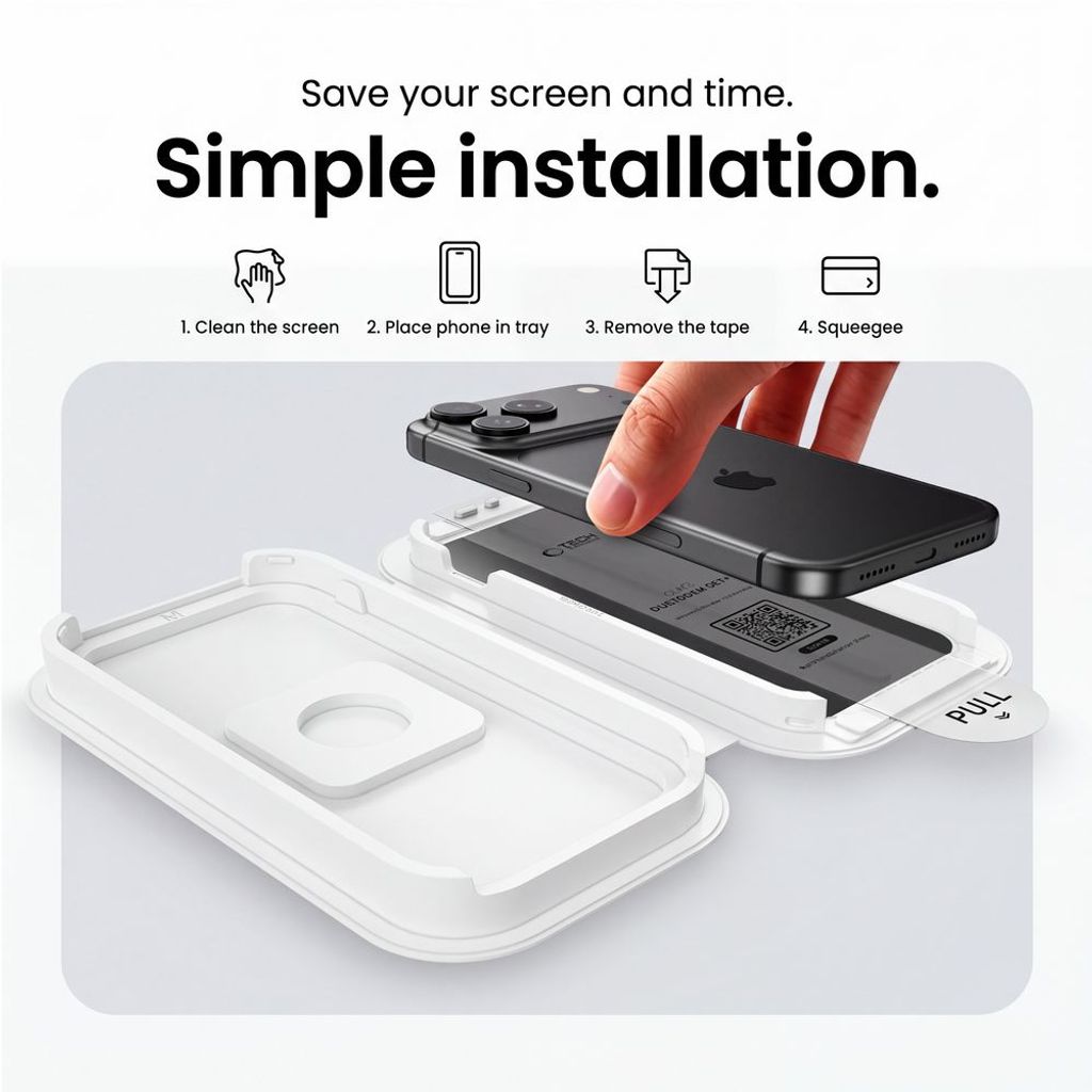 Tech-Protect OneTouch Set Spy+ Privacy Skärmskydd 2-pack till iPhone 18 Pro Max