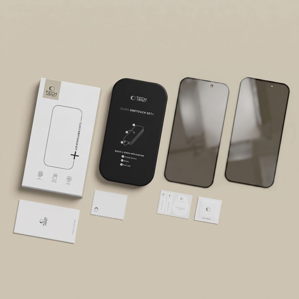 Tech-Protect OneTouch Set Spy+ Privacy Skärmskydd 2-pack till iPhone 18 Pro Max