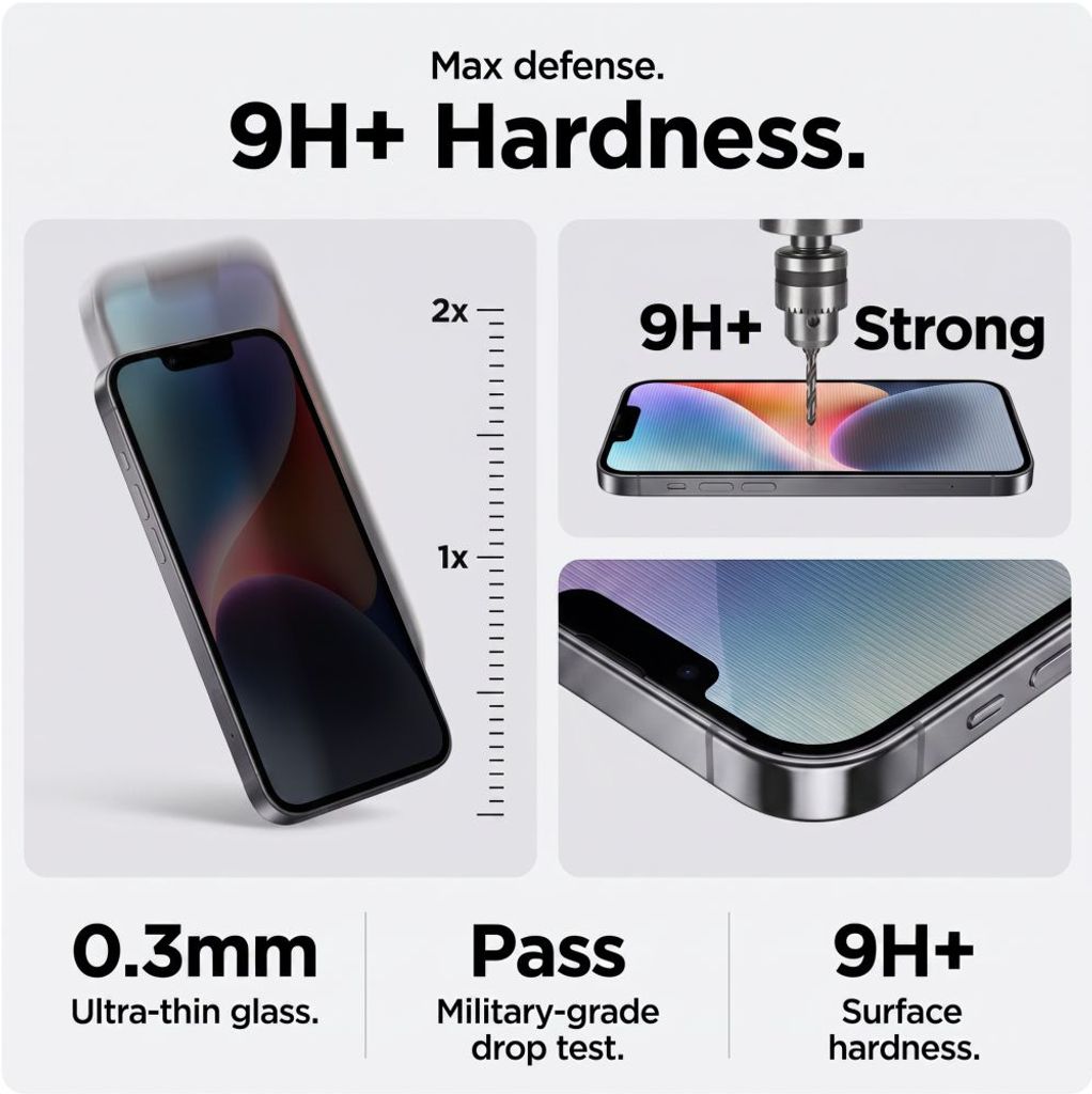 Tech-Protect OneTouch Set Spy+ Privacy Skärmskydd 2-pack till iPhone 18 Pro Max