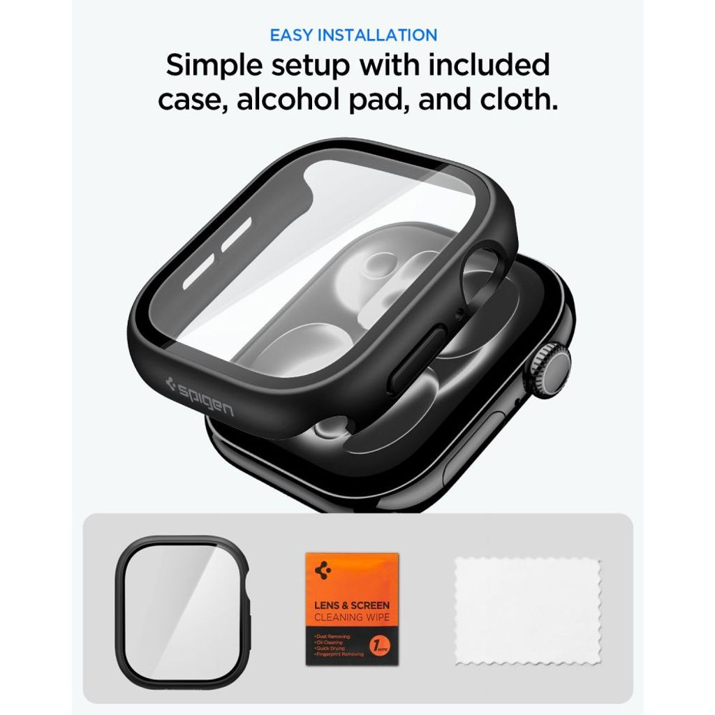 Spigen Thin Fit 360 kuori Apple Watch 42mm - Musta