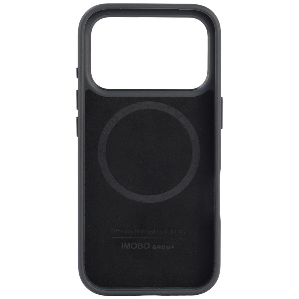 Audi TT Synthetic Leather MagSafe -kuori till iPhone 18 Pro/17 Pro - Musta