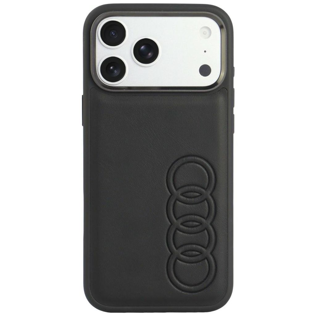 Audi TT Synthetic Leather MagSafe -kuori till iPhone 18 Pro Max/17 Pro Max - Musta
