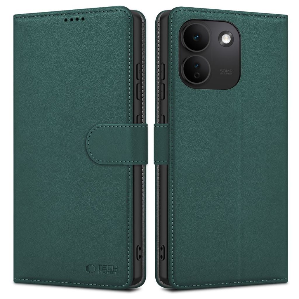 Tech-Protect Wallet -kotelo till Xiaomi Redmi Note 17 Pro Max 5G - Vihreä