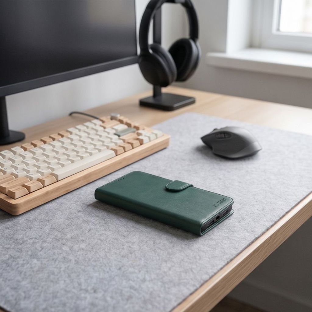 Tech-Protect Wallet -kotelo till Xiaomi Redmi Note 17 Pro Max 5G - Vihreä