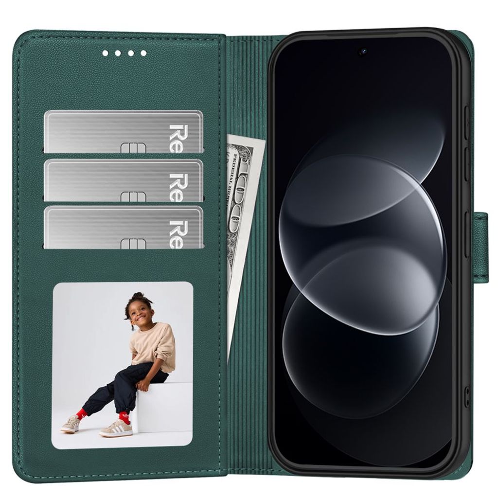 Tech-Protect Wallet -kotelo till Xiaomi Redmi Note 17 Pro Max 5G - Vihreä