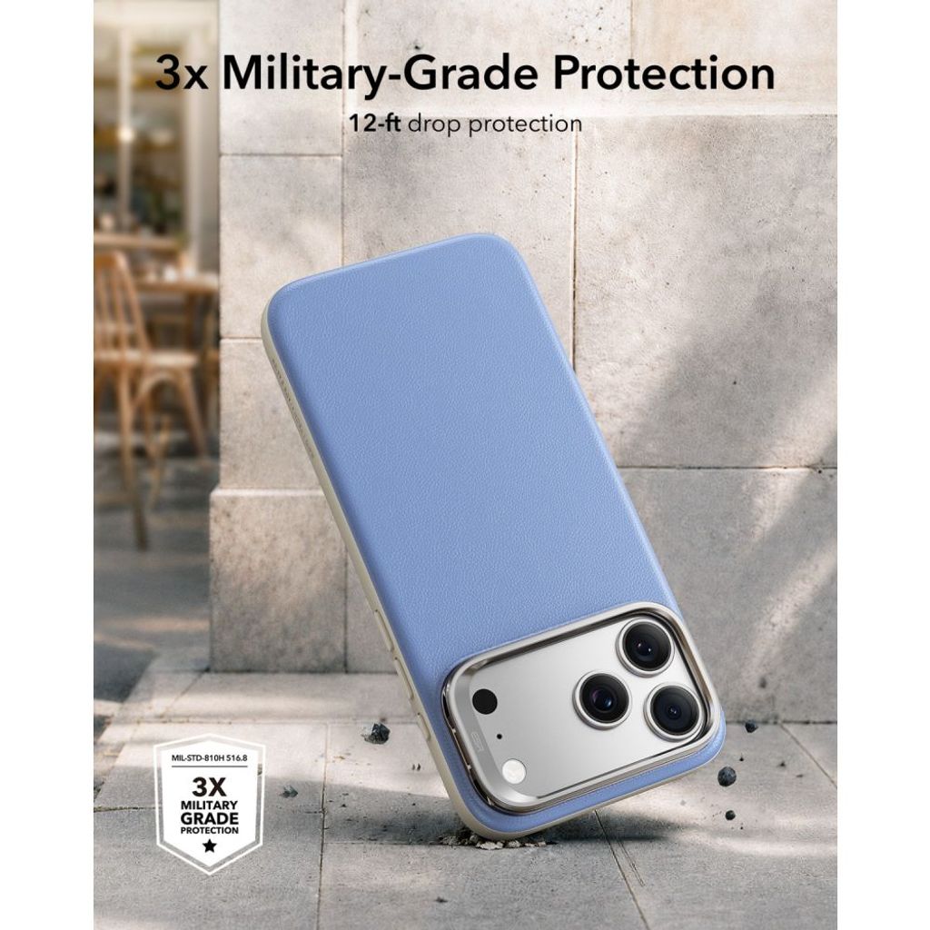 ESR Atelier Kickstand MagSafe -kuori till iPhone 18 Pro/17 Pro - Vaaleansininen