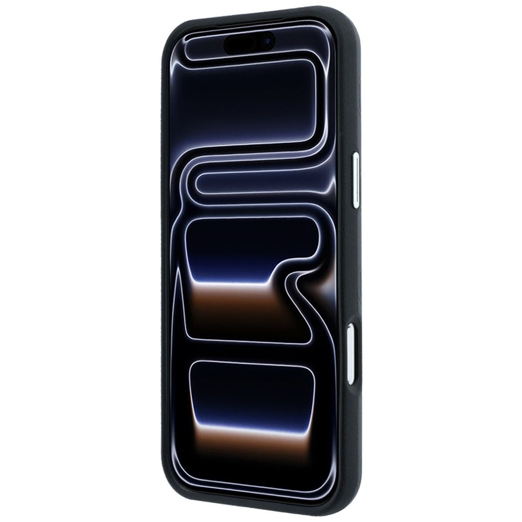 BMW Deboss Quilted Metal Logo MagSafe -kuori till iPhone 18 Pro/17 Pro - Harmaa