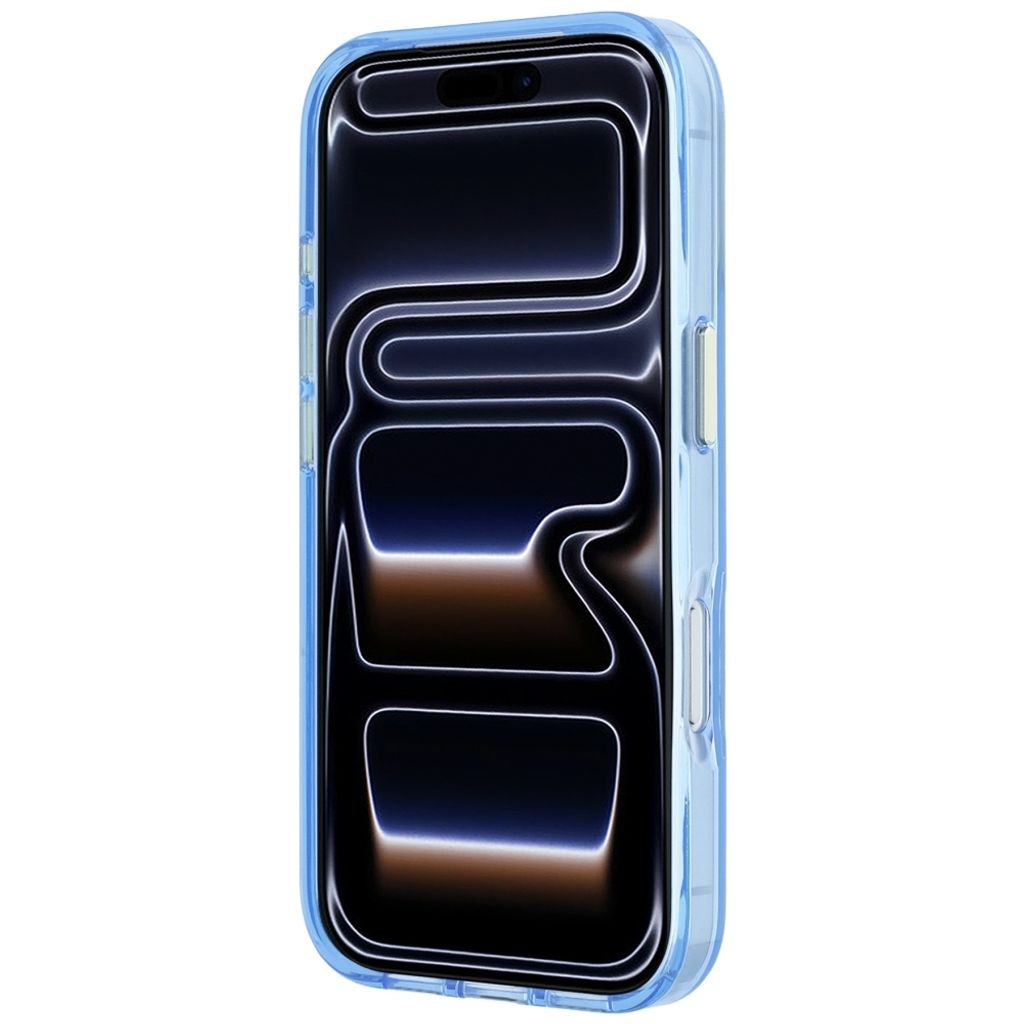 Guess 4G Script Metal -kuori till iPhone 18 Pro Max/17 Pro Max - Vaaleansininen