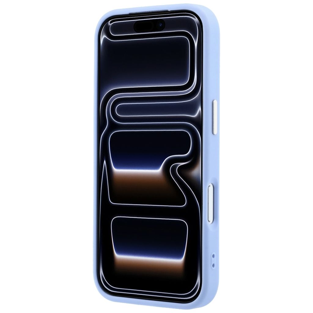 Guess Saffiano Small 4G Classic Logo MagSafe -kuori iPhone 18 Pro Max/17 Pro Max - Vaaleansininen