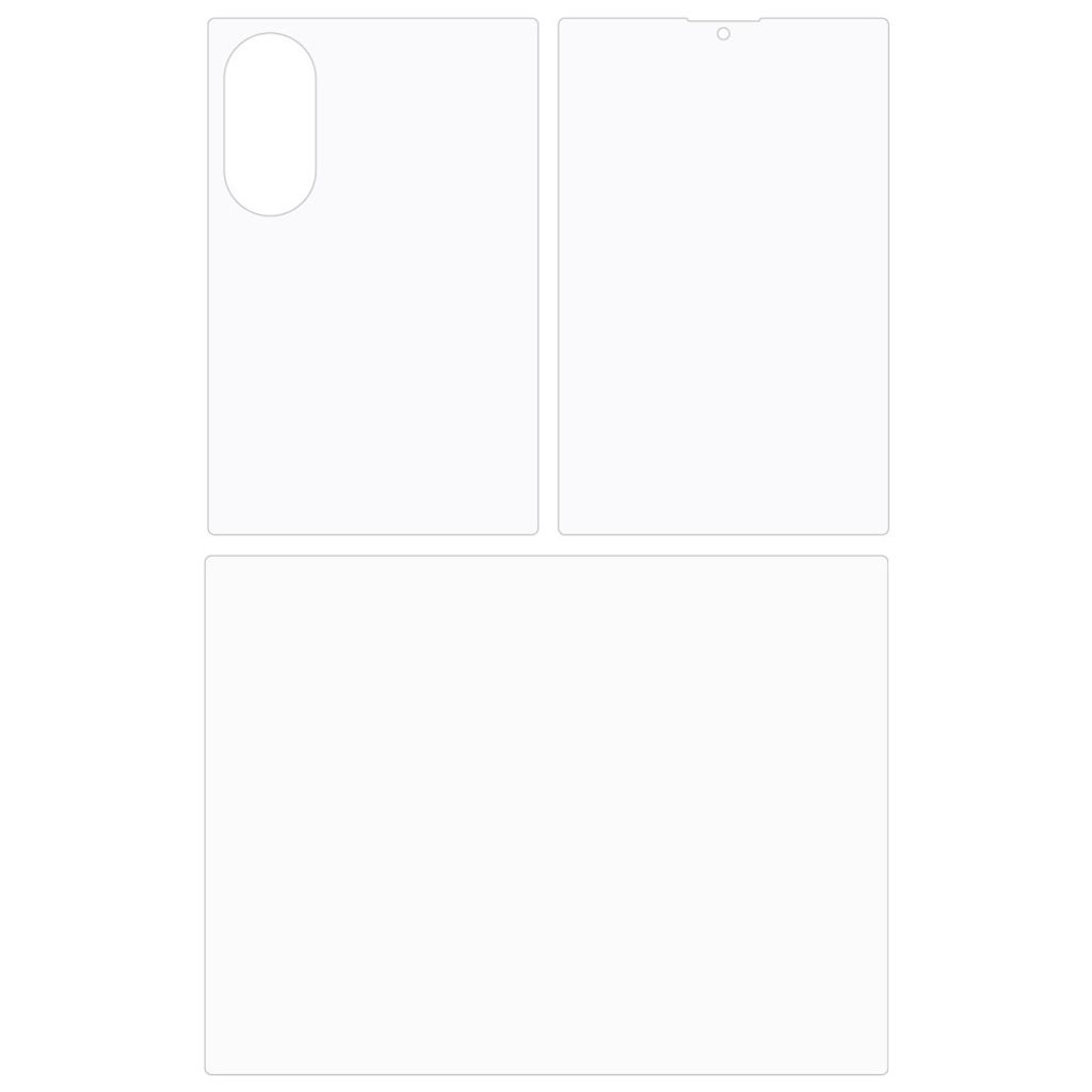 Samsung Galaxy Z Fold8 Skærmbeskyttelse Sæt (3-pak) Forside + Bagside