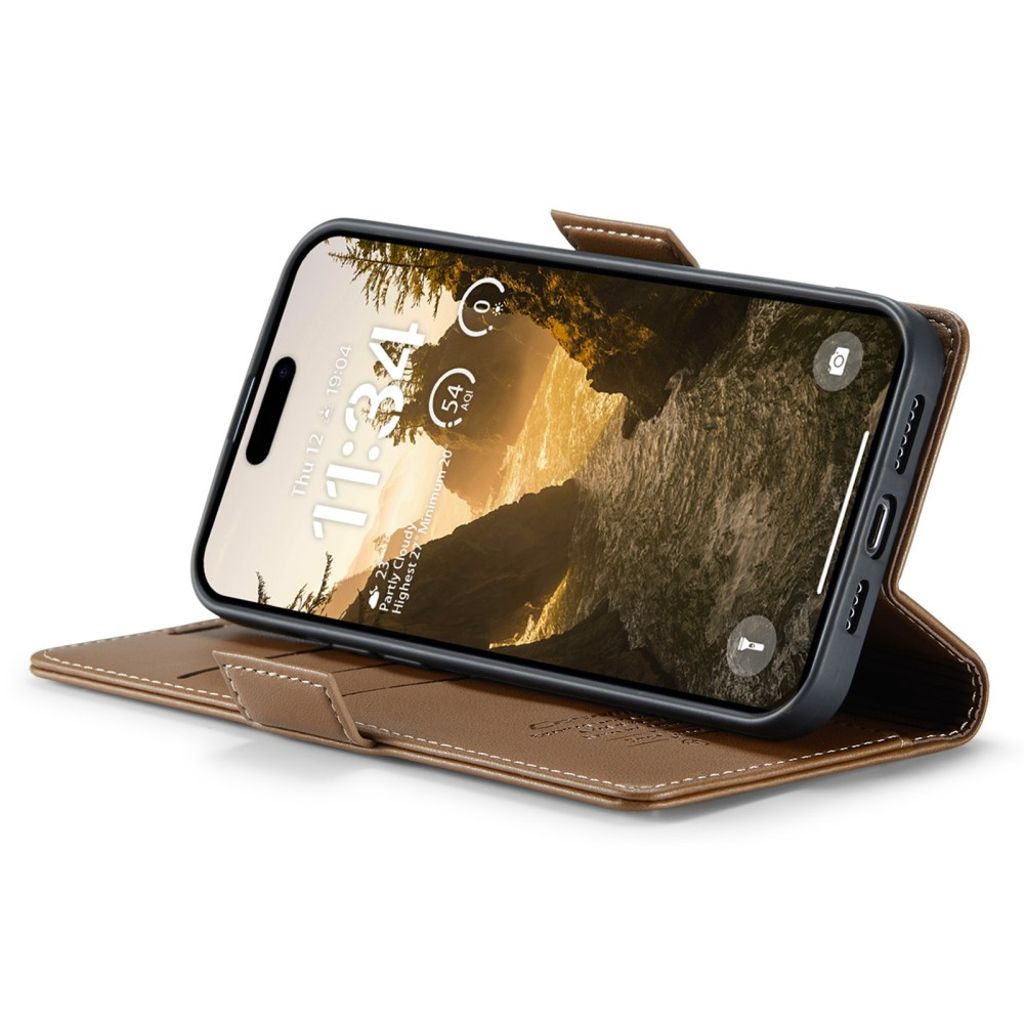 CASEME iPhone 16 Plus Cover with Card Slots - Brown