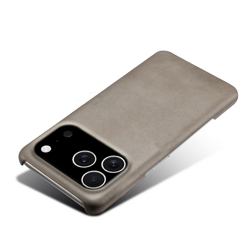 iPhone 18 Pro/17 Pro Deksel i PU-skinn - Grå