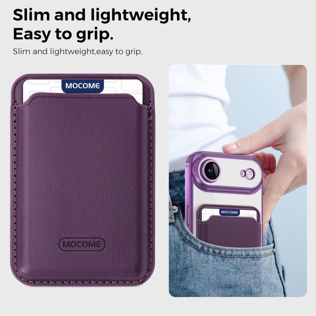 iPhone Air MagSafe-kuori irrotettavalla kortin haltijalla – Violetti