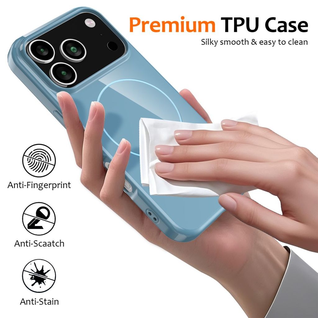 iPhone 17 Pro Max Case with Carrying strap - Blue