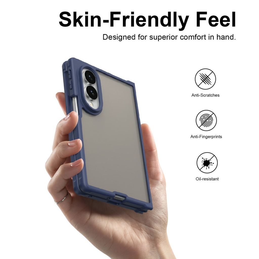 Samsung Galaxy Z Fold8 Matteret Cover - Blå