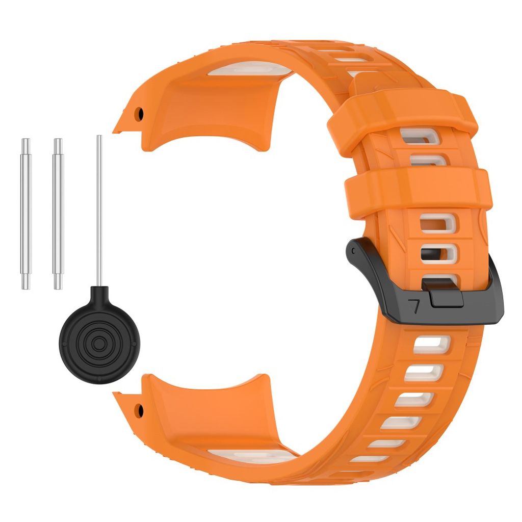 Garmin Instinct 3 45mm Watch Strap in Silicone - Orange, Beige