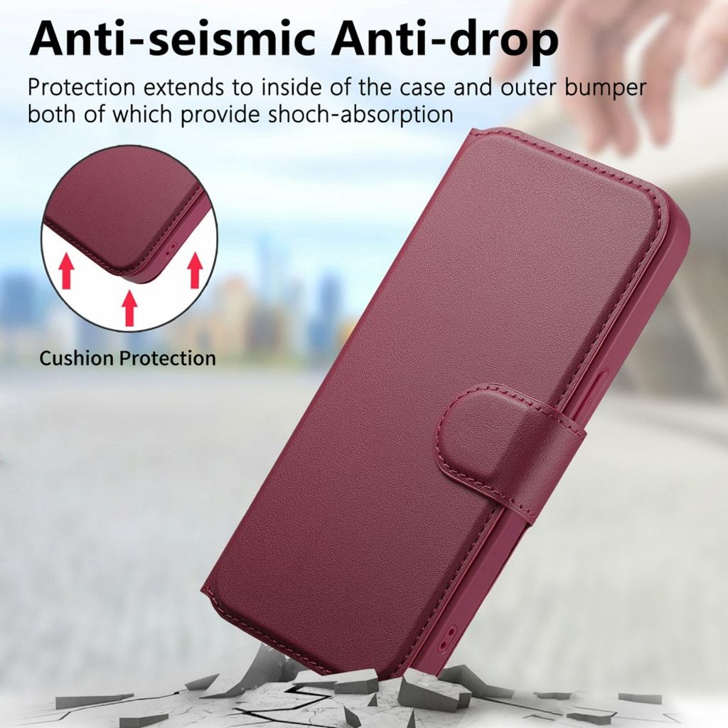 CASENEO iPhone 15 Pro Max Kotelo - Punainen