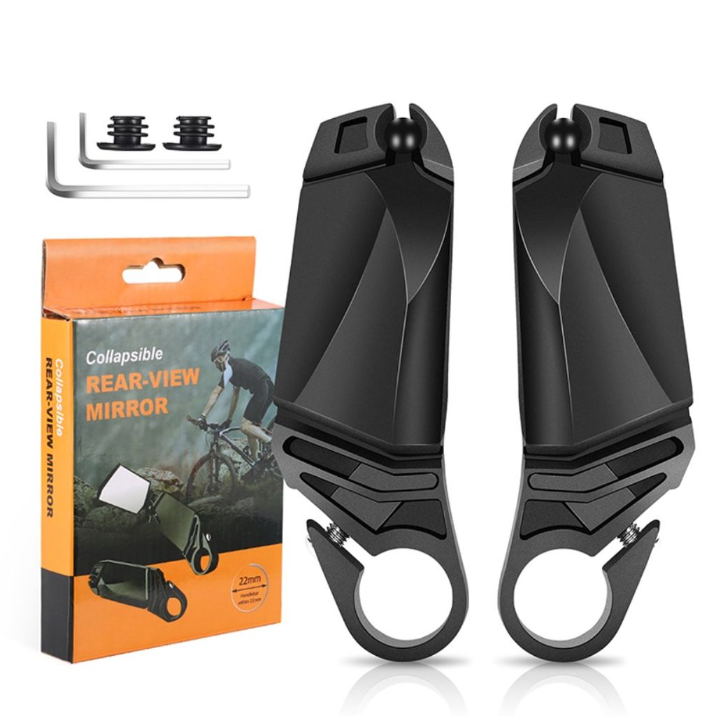WEST BIKING Backspegel för cykelstyre, 2-pack – svart