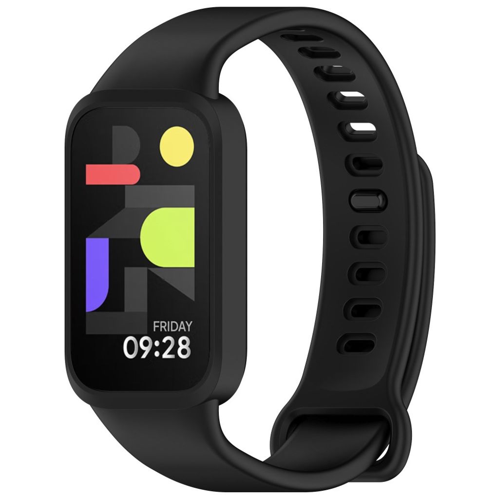 Xiaomi Smart Band 9 Active/Redmi Band 3 Klokkereim med Ramme - Svart