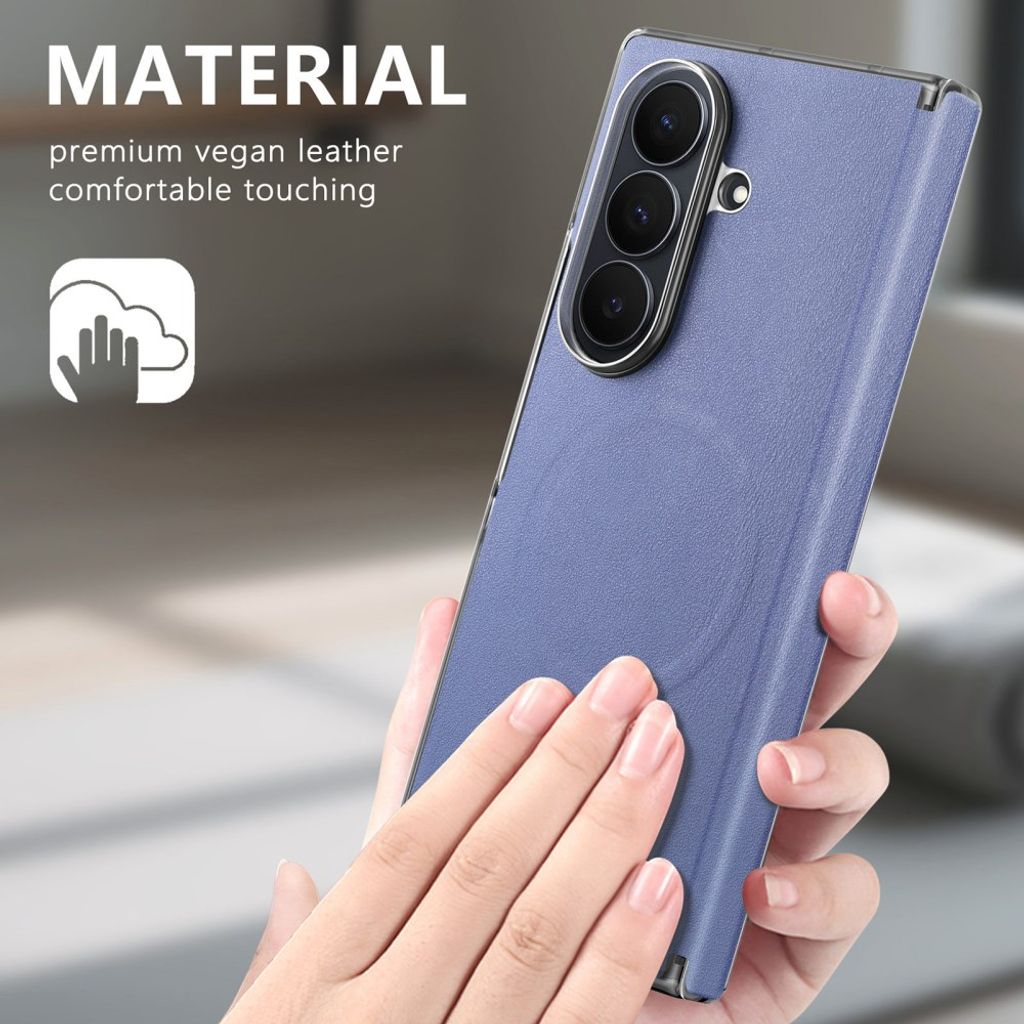 Samsung Galaxy Z Fold8 Ultra MagSafe Kuori PU-nahkaa - Sininen