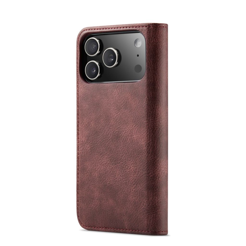 DG.MING iPhone 18 Pro Max/17 Pro Max Etui med Avtakbar Lommebok - Rød