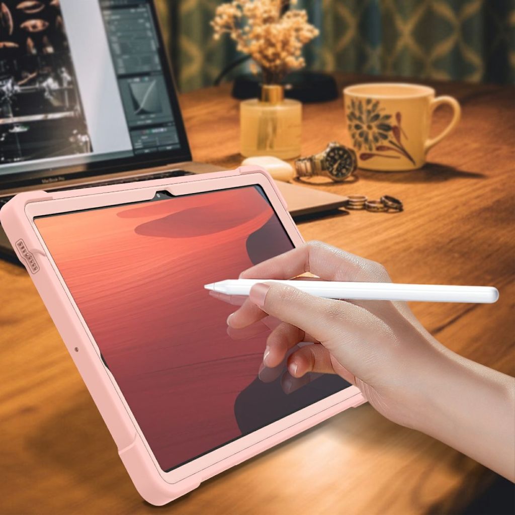 Samsung Galaxy Tab S10 FE Plus Case with Stand - Rose Gold