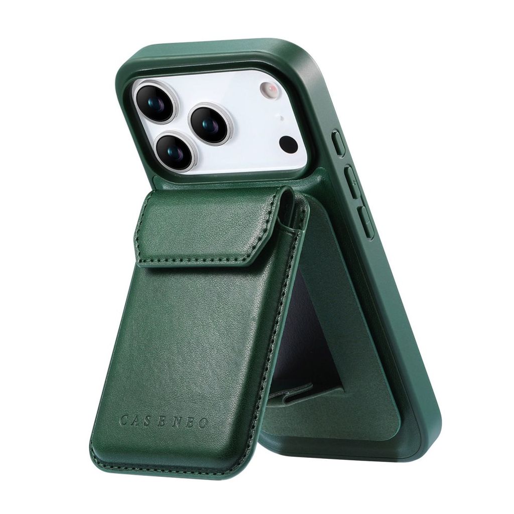 CASENEO iPhone 18 Pro Max/17 Pro Max MagSafe Lommebokdeksel – Grønn