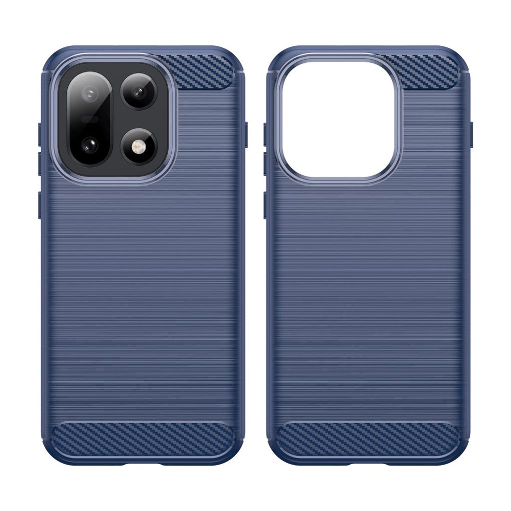 OnePlus 15 Cover Kulfiberstruktur - Blå