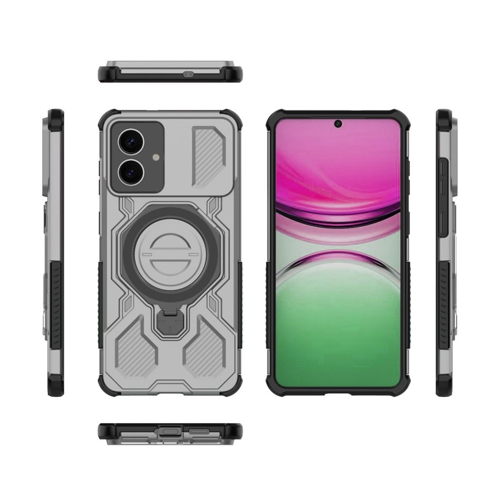 Samsung Galaxy S26 Edge Skal med Stativ - Grå