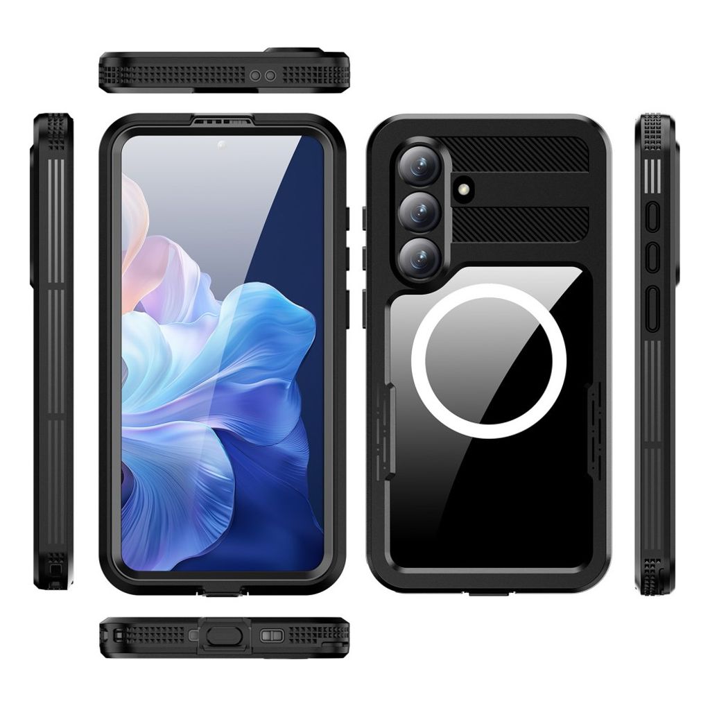 REDPEPPER Samsung Galaxy S26 Plus MagSafe-deksel - Gjennomsiktig/Svart