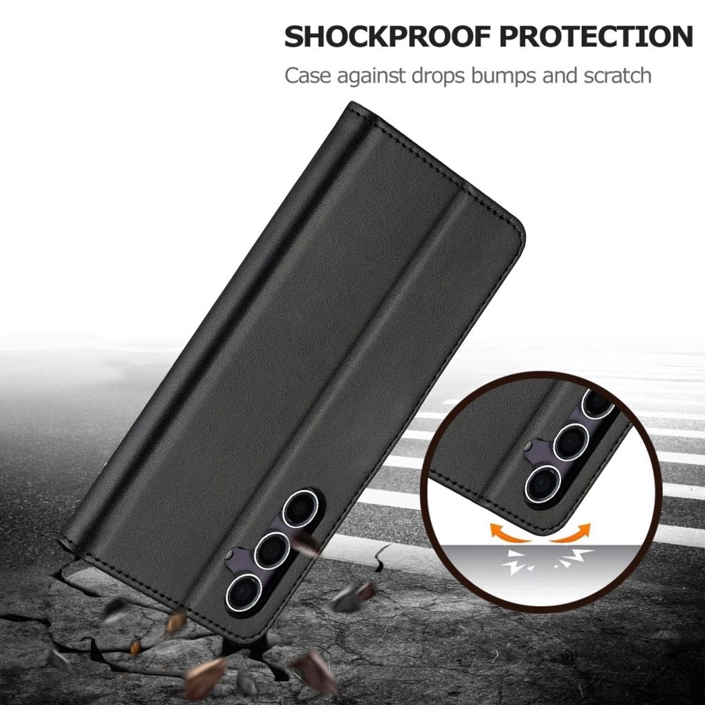 LC.IMEEKE Samsung Galaxy A37 5G Lommeboketui PU-lær - Svart