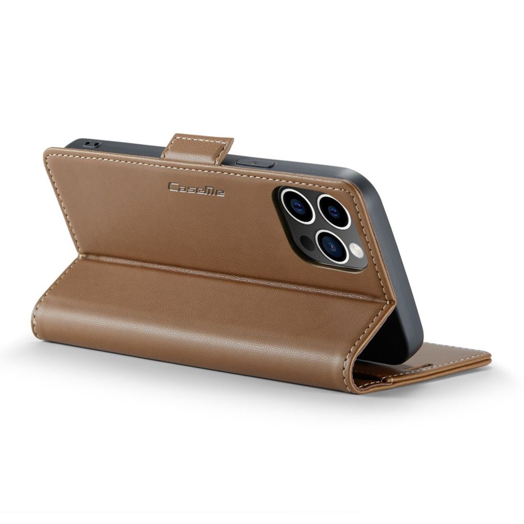 CASEME iPhone 12 Pro Max Kotelo Korttipaikka - Ruskea