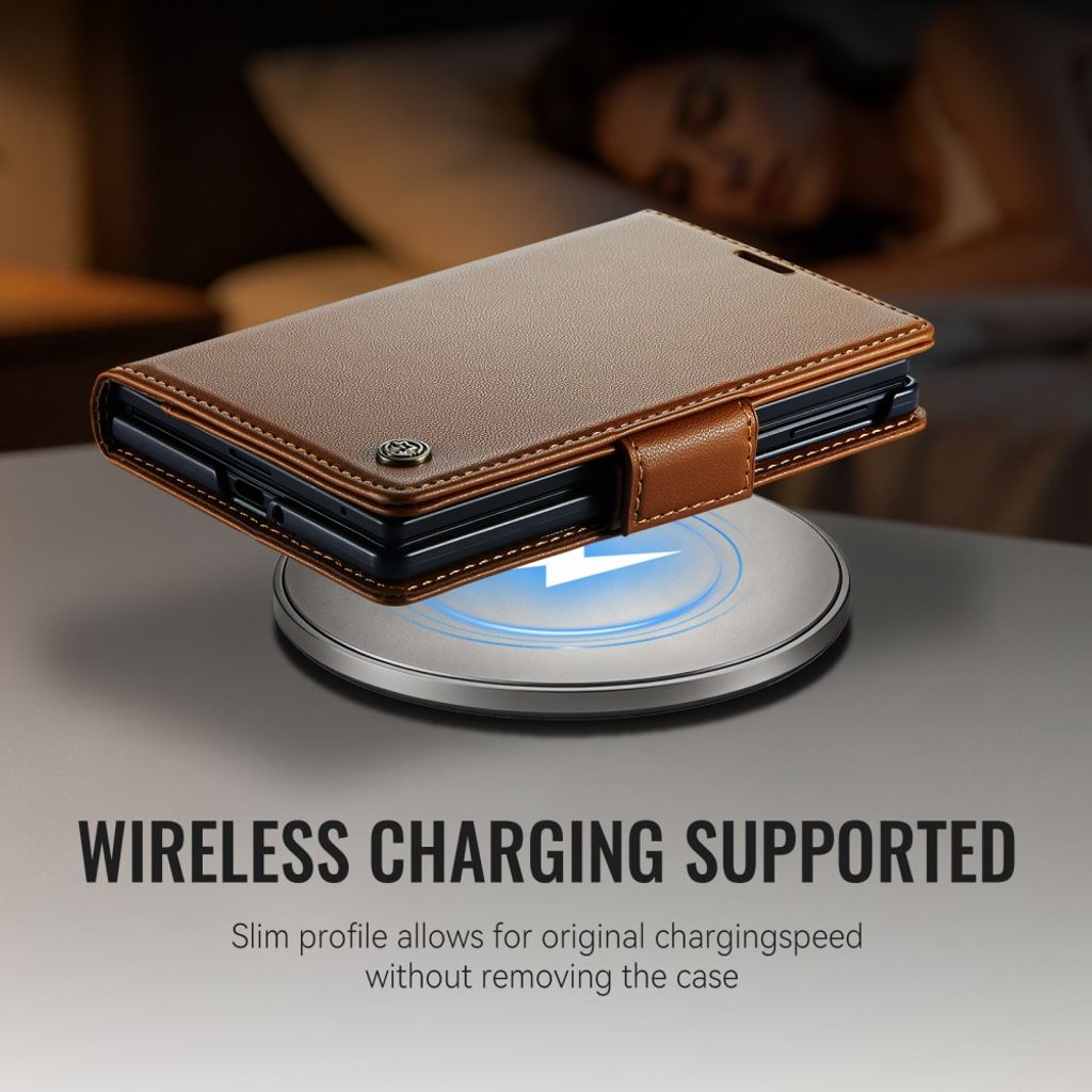 CASEME iPhone Duo Lompakkokotelo RFID-suojauksella - Ruskea