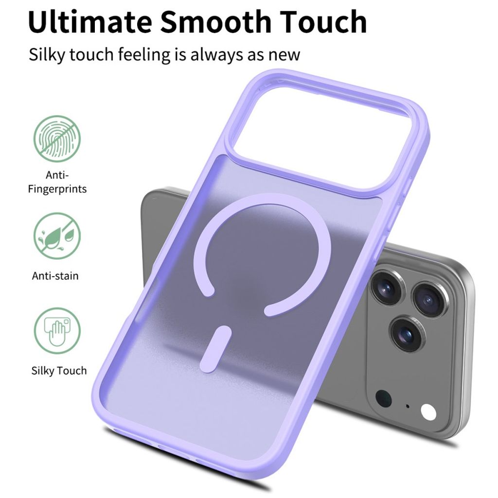 iPhone 18 Pro Max/17 Pro Max cover med MagSafe - Lilla