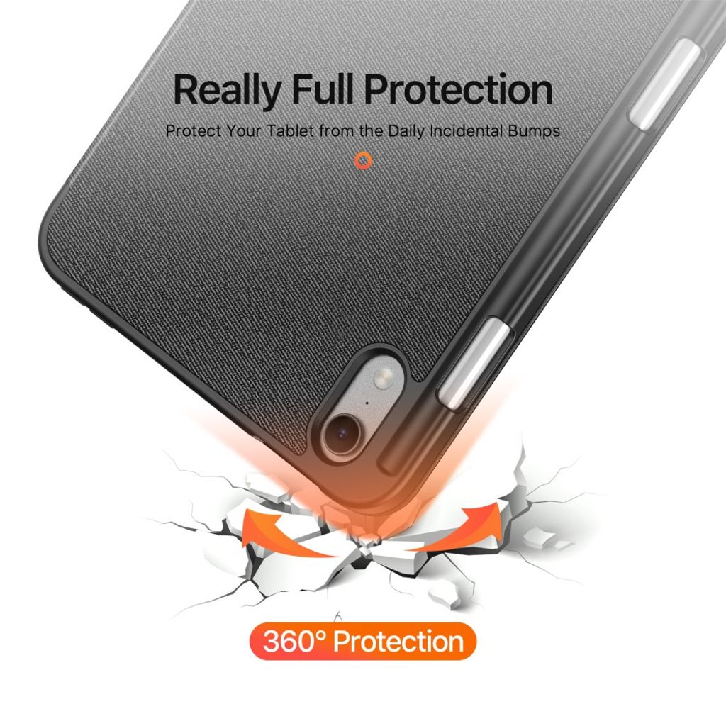 DUX DUCIS iPad mini (2026) Tri-Fold Kotelo – Musta