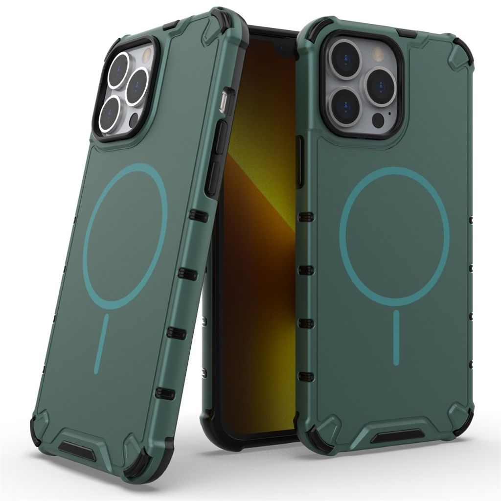 iPhone 14 Pro Max MagSafe Shockproof Case - Green