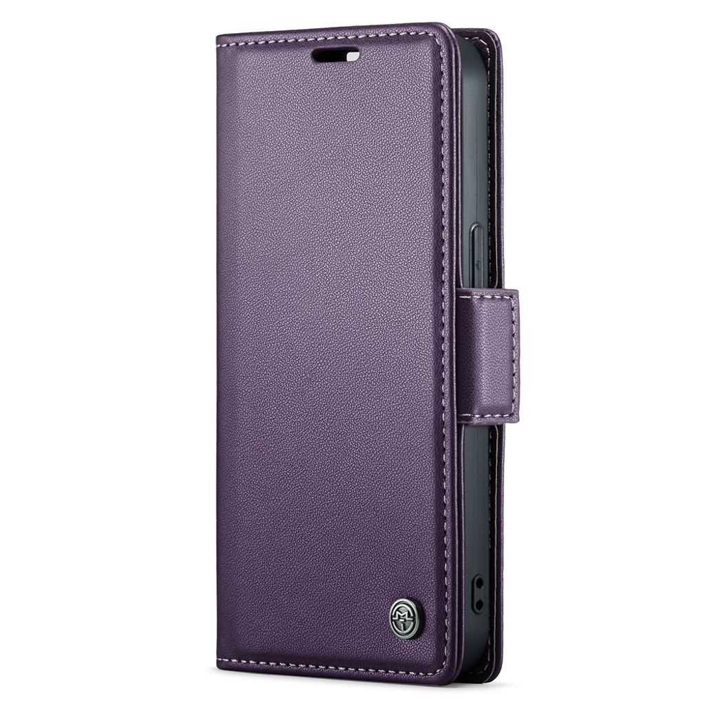 CASEME iPhone 15 Wallet Cover RFID Blocking - Purple