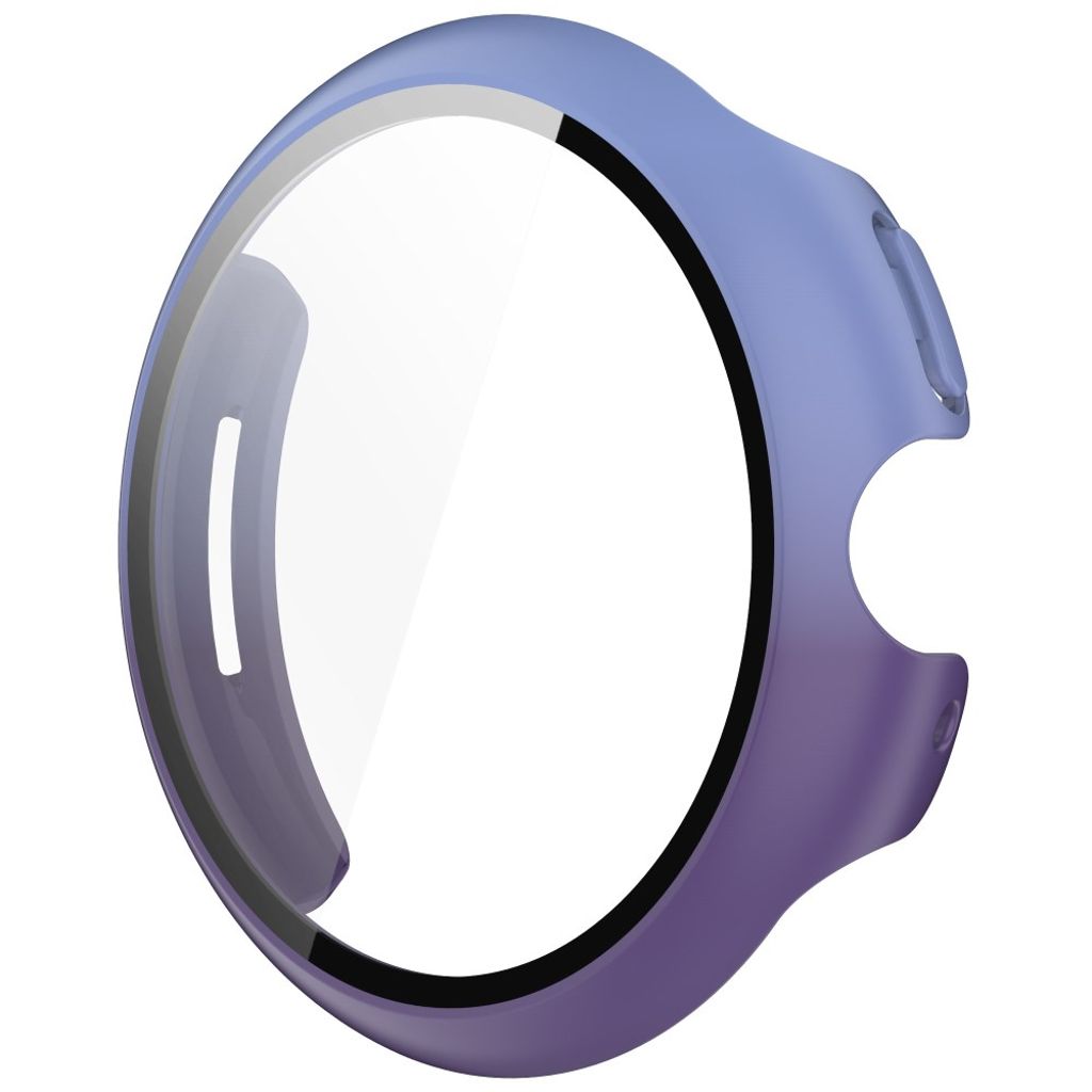 Google Pixel Watch 3 45 mmKuori, Näytönsuoja - sininen + violetti