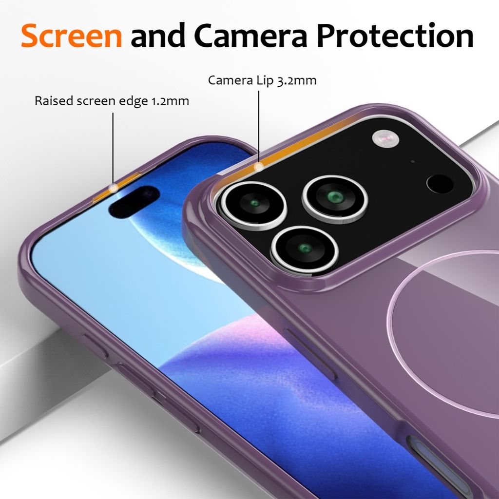 iPhone 17 Pro Max Case with Carrying strap - Purple