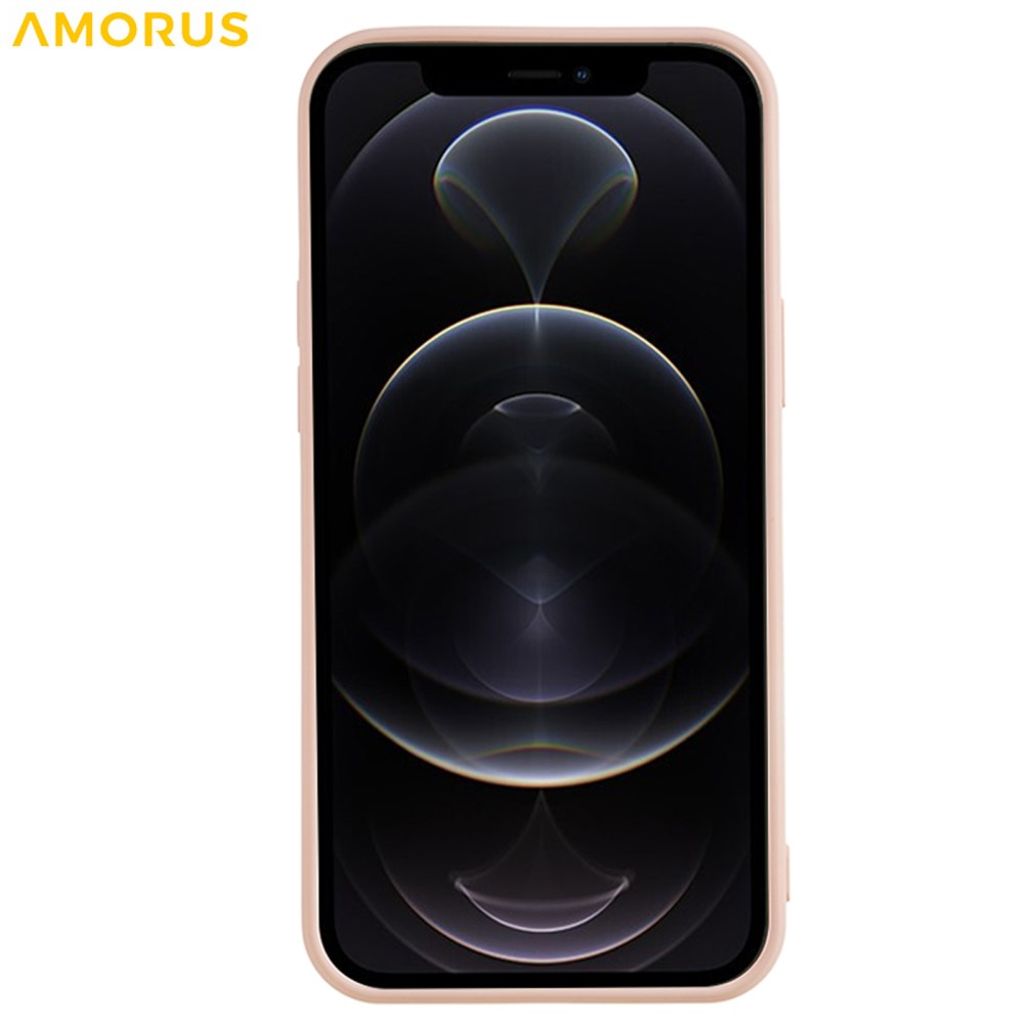 AMORUS iPhone 12 Pro Max TPU Cover - Lyserød