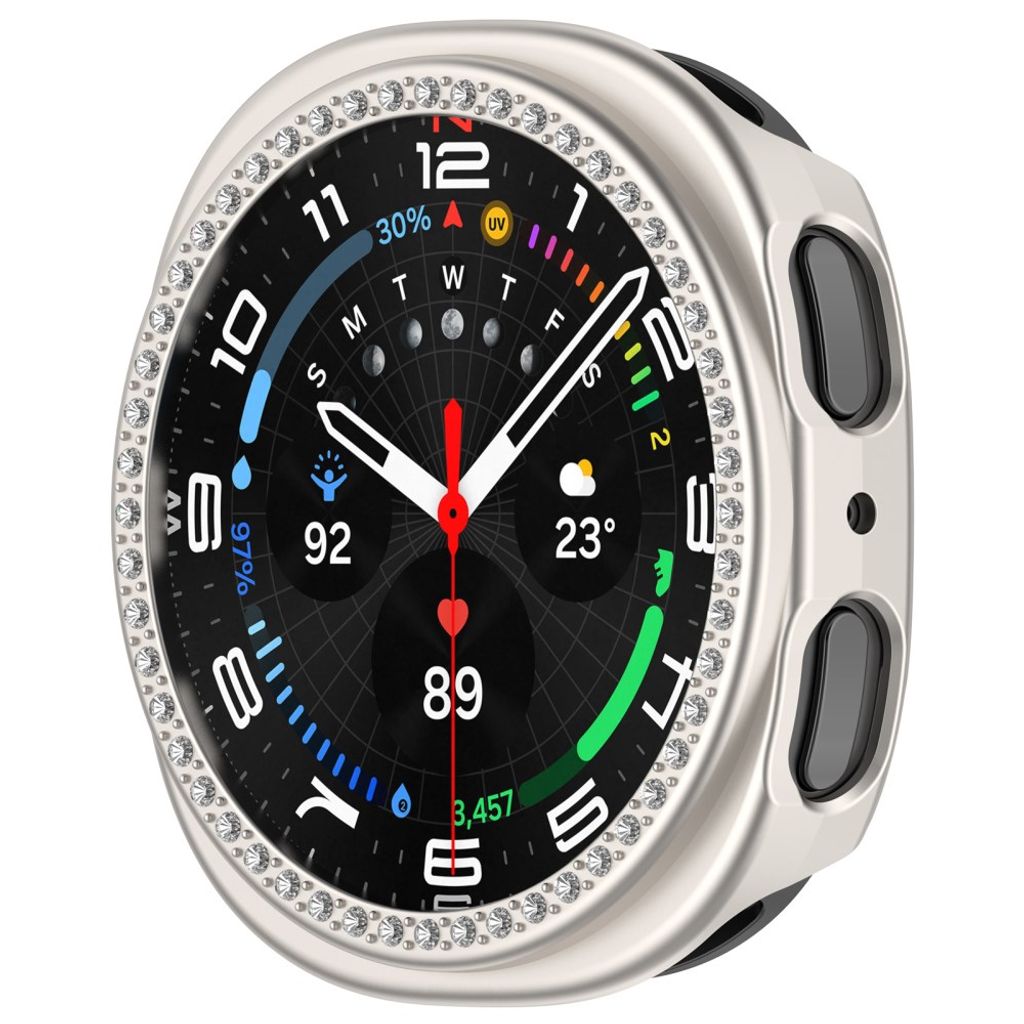 Samsung Galaxy Watch9 44mm Deksel med rhinsteiner - Starlight