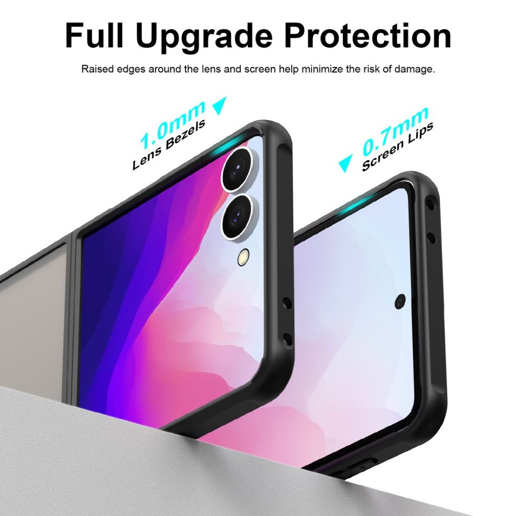 Samsung Galaxy Z Flip8 Matteret Cover - Sort