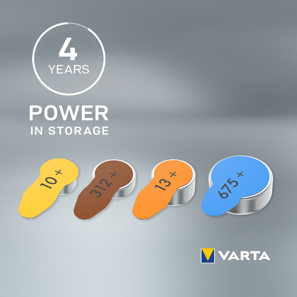 VARTA høreapparatbatterier 13, 8-pak