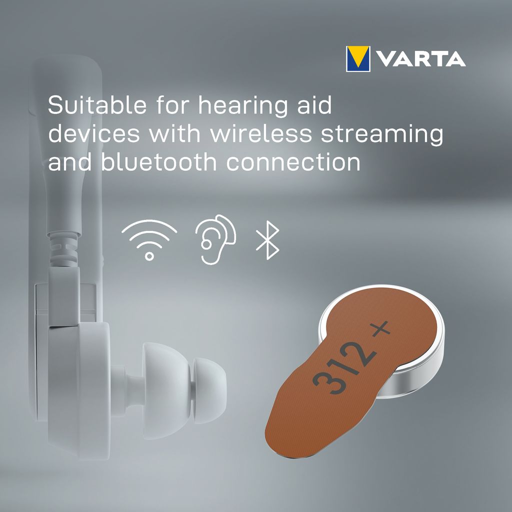 VARTA høreapparatbatterier 312, 24-pak
