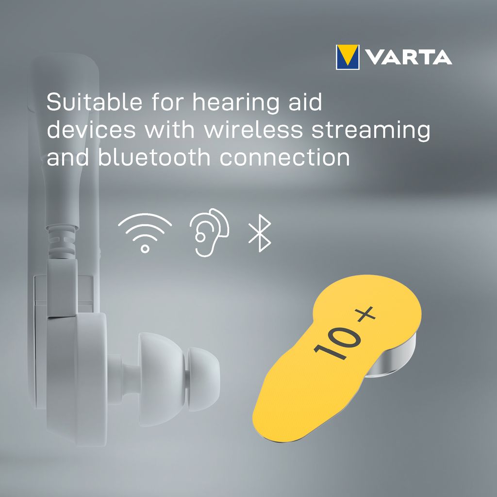 VARTA høreapparatbatterier 10, 8-pak