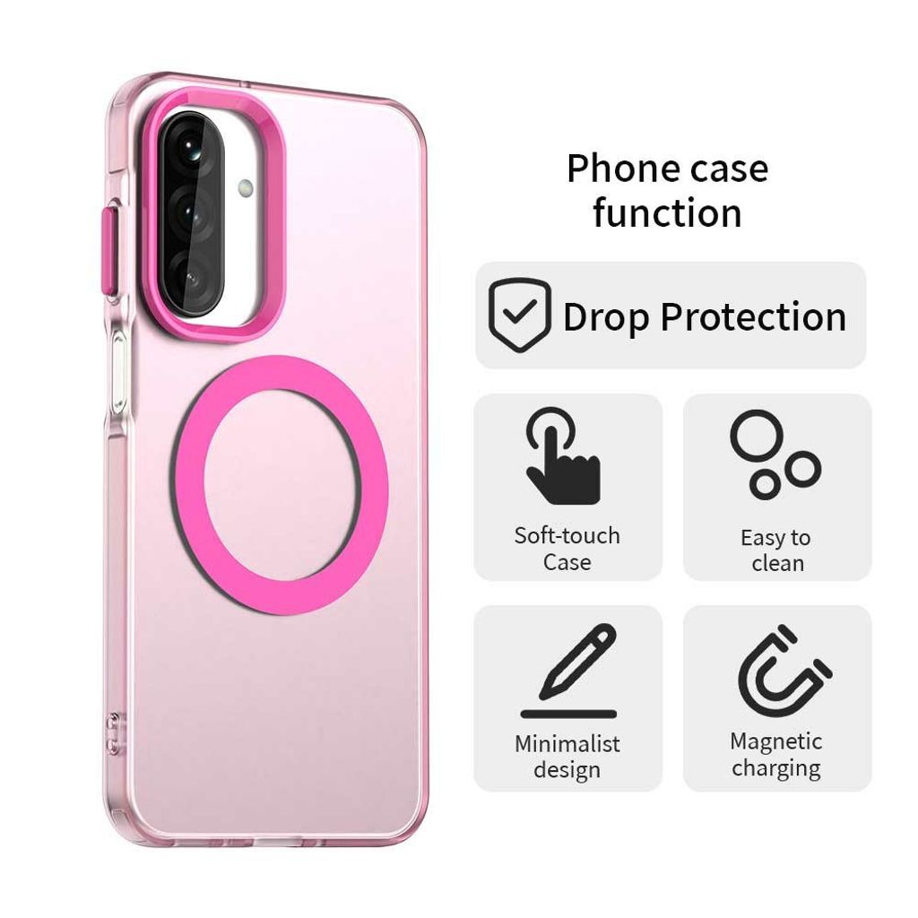 Samsung Galaxy A17 5G / A16 5G / A16 4G Cover med MagSafe - Rød