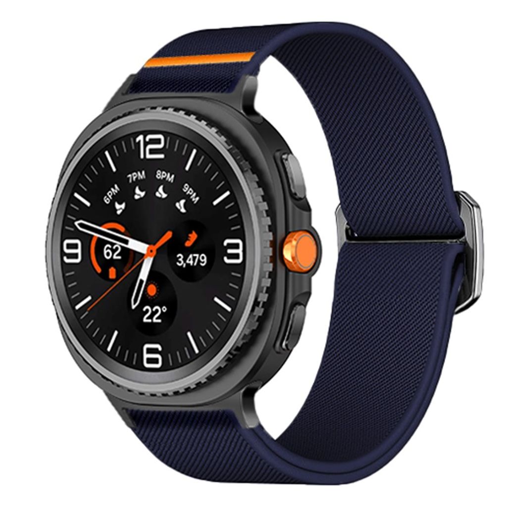 Samsung Galaxy Watch8 44mm osv. Nylon Urrem - Blå