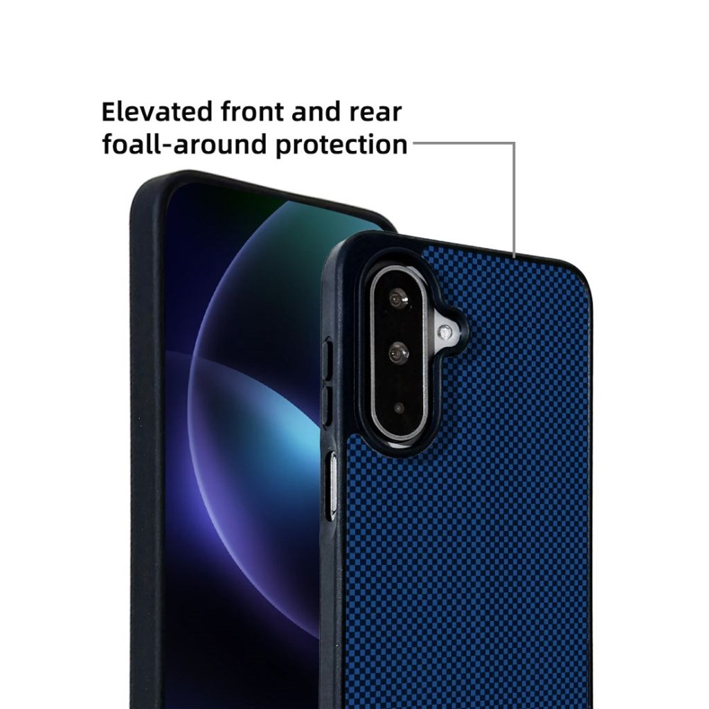 Samsung Galaxy A27 EYCASE Kevlar Series MagSafe-kompatibel Deksel – Mørkblå